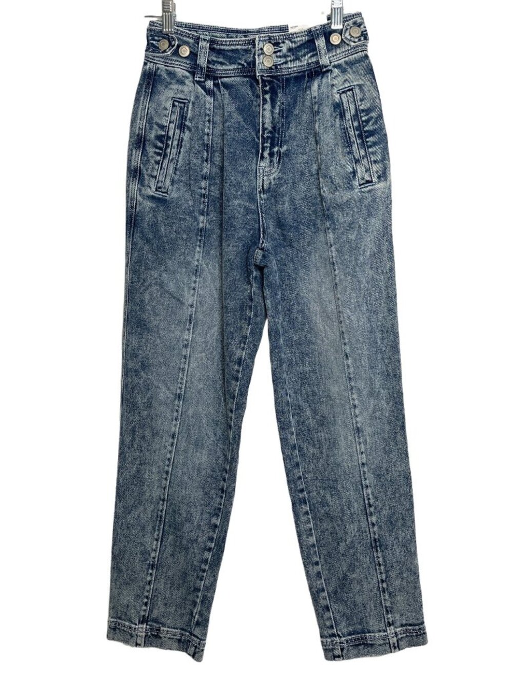 SO Womens 3/26 XS High Rise Straight Jeans Acid Wash Denim NWT
